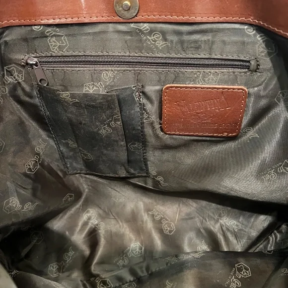 Valentina Large Brown Leather Tote Bag - Picture 12 of 14